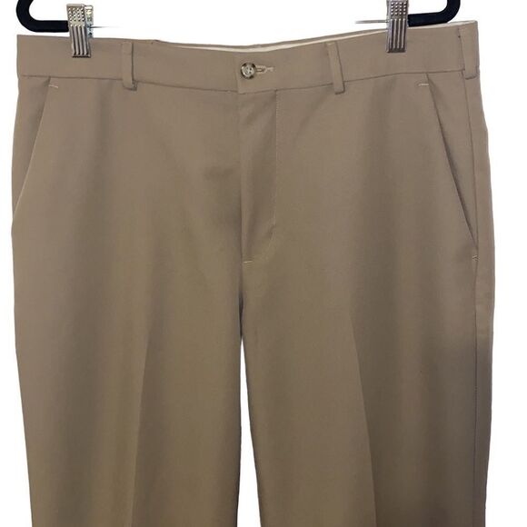 Dockers Relaxed Fit Flat Front Pants - Picture 2 of 11